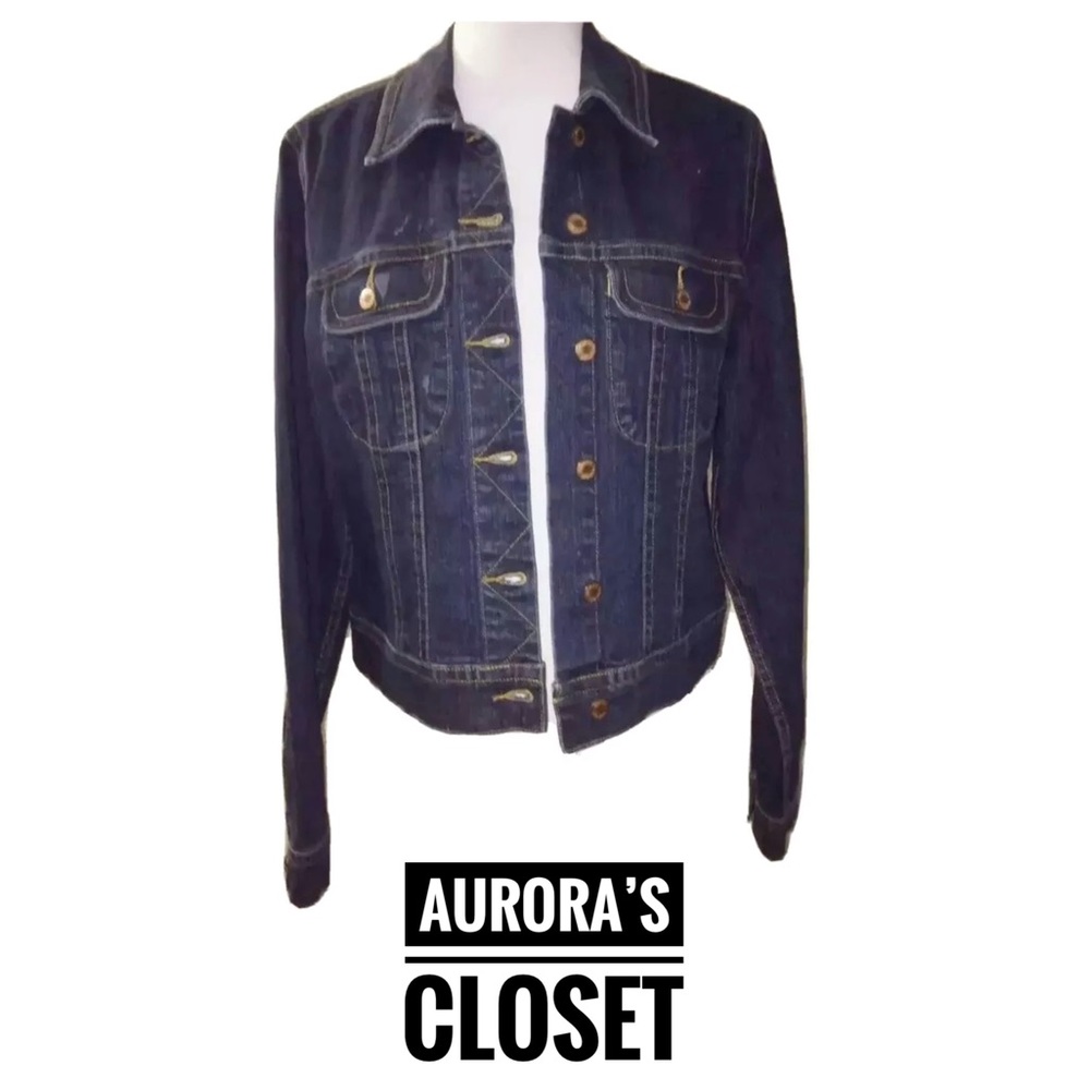 Donna Longo Medium Dark Jean Jacket Heavy